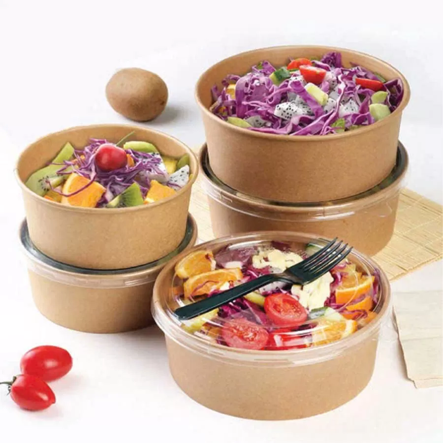 Bát giấy kraft nâu 1000ml